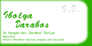 ibolya darabos business card